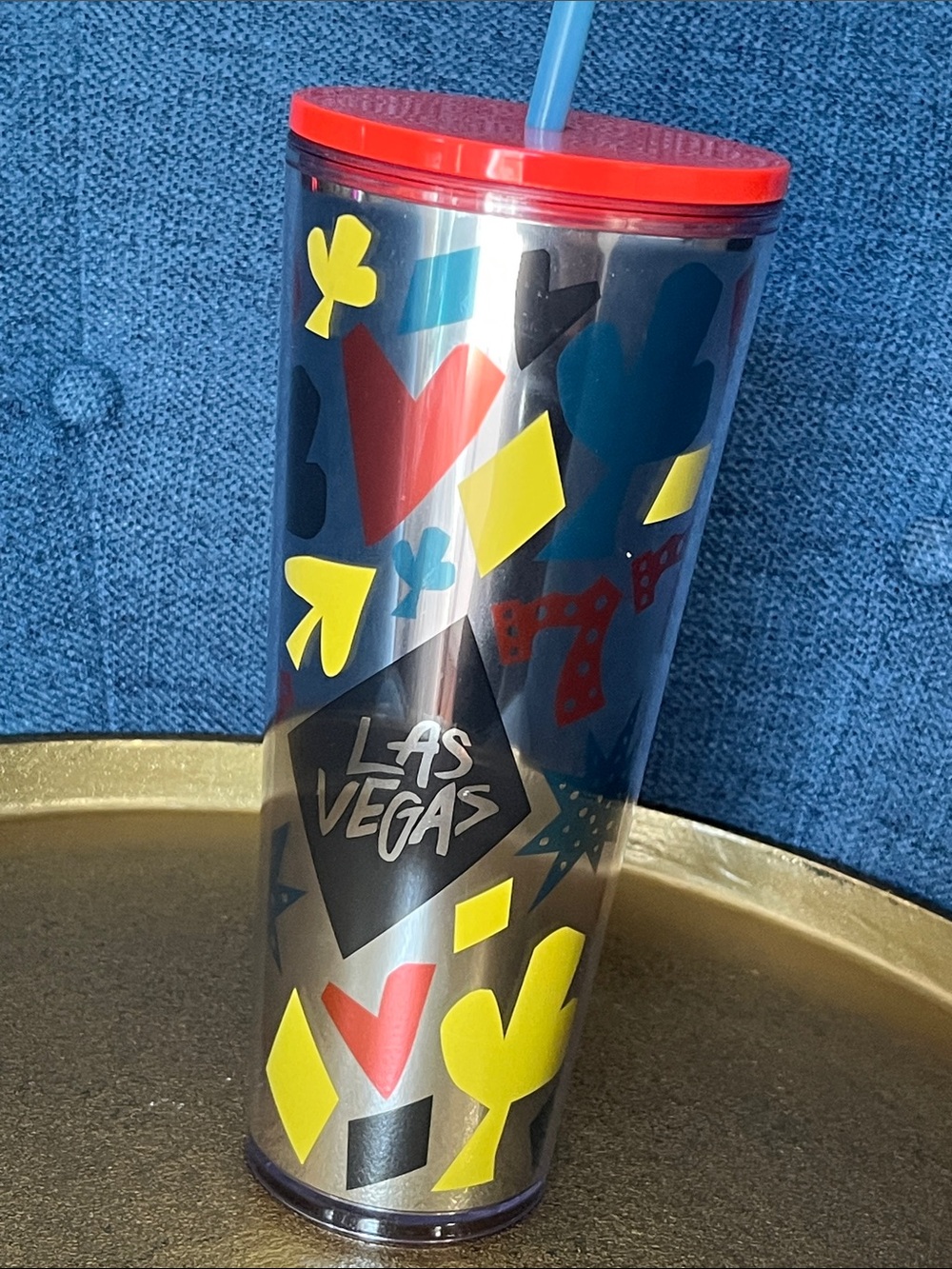 Las Vegas 24 oz Starbucks Tumbler with Straw